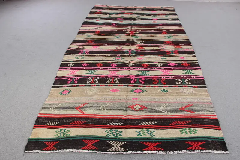 ベージュオンブレラグ、5.2x10.1フィートシックなリビングスペースのアクセント