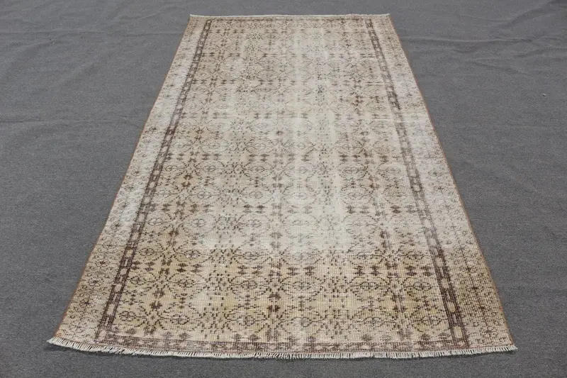 Bej Ombré Halı, 4,8x8,1 ft Şık Yaşam Alanı Vurgusu