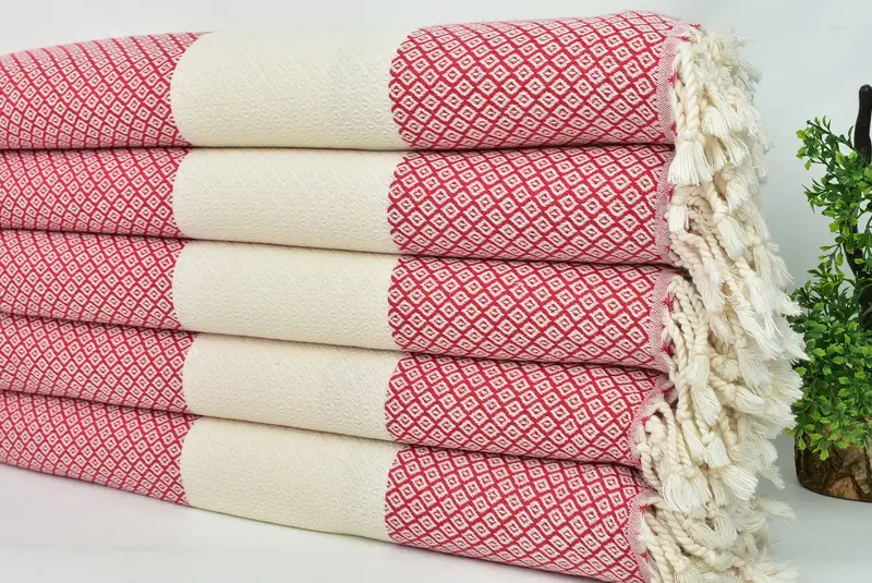 Personalized Wedding Gift, Bridesmaid Gift Towel, Gift Boxes Towel, Authentic Turkish hammam peshtemal, Custom Towel, 70x36 Linen Diamond Towel - 3