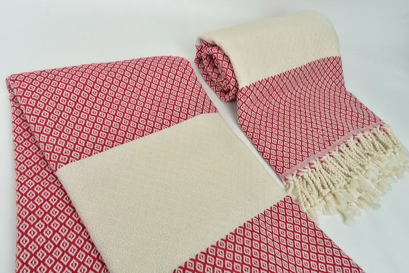 Personalized Wedding Gift, Bridesmaid Gift Towel, Gift Boxes Towel, Authentic Turkish hammam peshtemal, Custom Towel, 70x36 Linen Diamond Towel - 7
