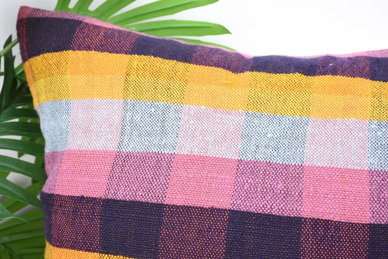 Vintage Kilim Throw Pillow, Vintage Pillow, Cushion Cover, 18x18 Pink Cushion Case, Pillow for Couch, Vintage Pillow Case - 2