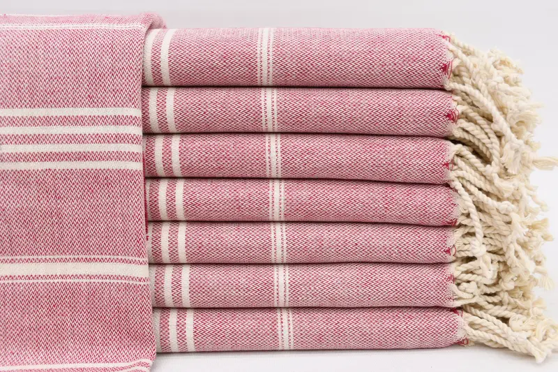 卸売フクシアトルコタオル、コットンバスタオル、40x70 - 1