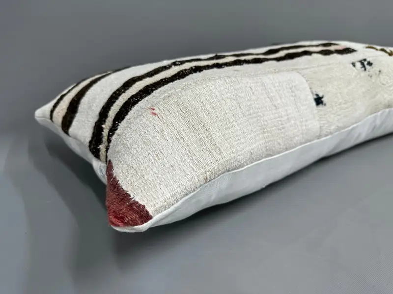 Pillow for Couch, Boho Throw Pillow Case, Turkish Pillow, Kilim Pillow, 16x48 Beige Pillow Case, Pillow Cover, Bohemian Cushion Cushion - 6