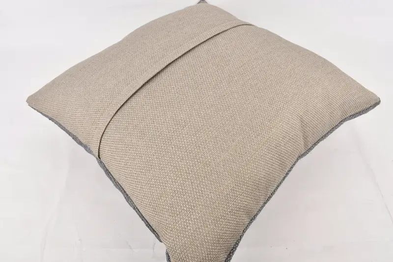 Turkish Kilim Pillow, 24x24 Gray Pillow Cover, Bolster Pillow Cover, Pillow Sham, Ethnical Kilim Rug Pillow, Turkish Pillow - 7