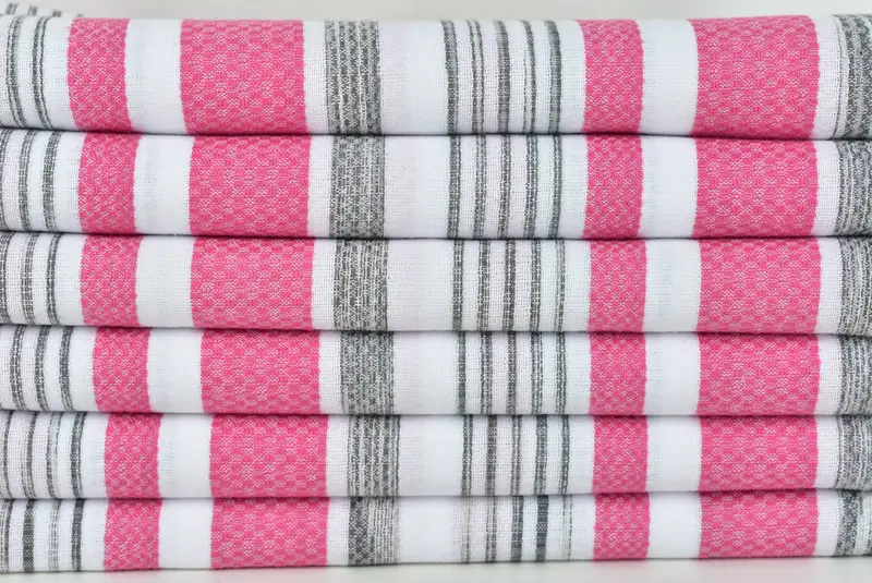 Hammam towel, Best Friend Wedding Gift, 70x40 Cotton Striped Towel, Embroidered Towel, Handwoven Turkish Towel, Wedding Gift, Custom Gifts - 2