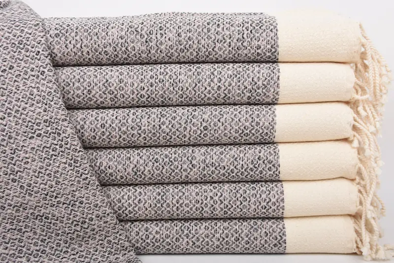 Personalized Organic Cotton Beach Towel, Lilac, 20x40 Inches