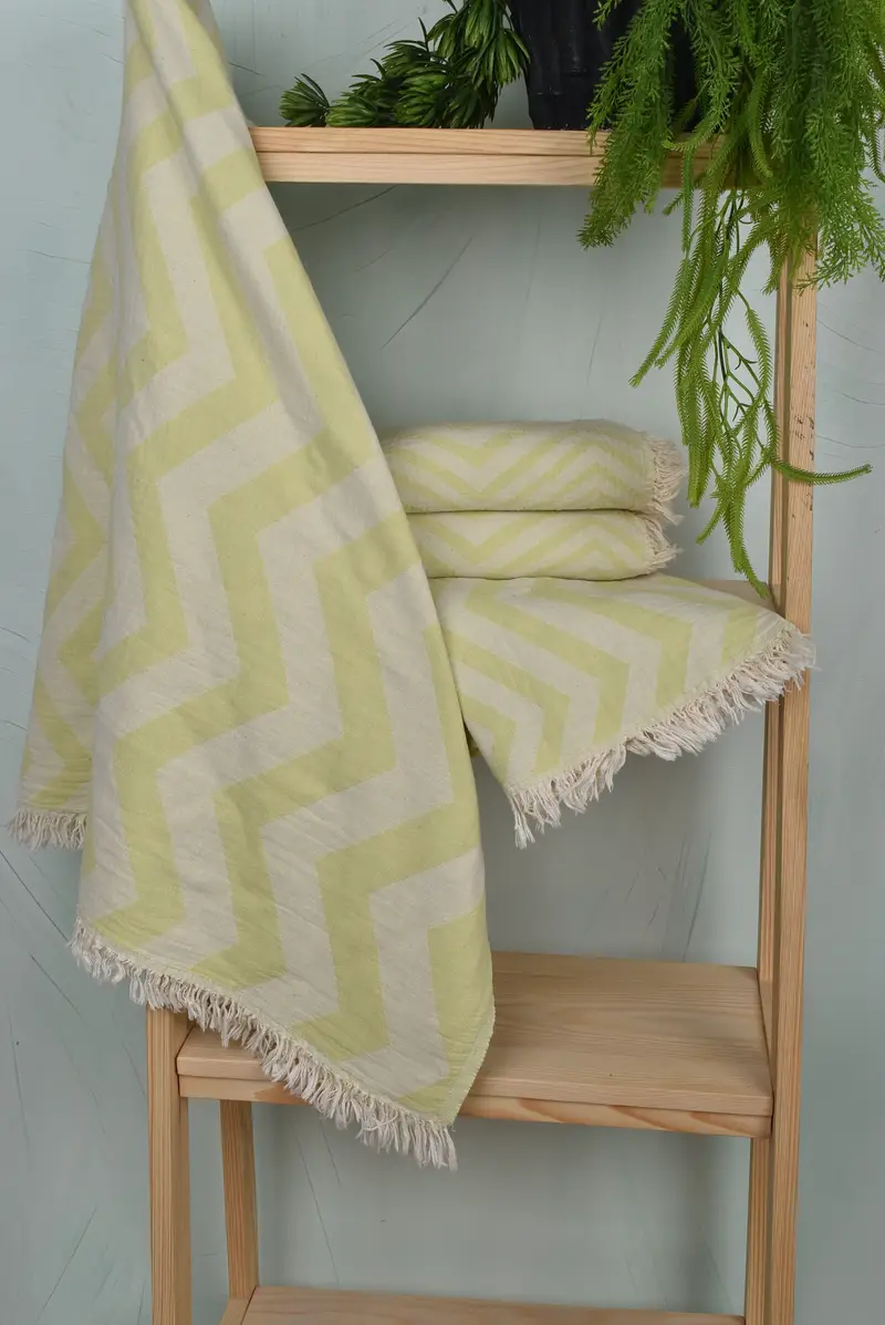 Personalized Wedding Gift, Unique Wedding Gift, Home Decor Gifts, Custom Wedding Gift, Guest Towel, 70x40 Cotton Zigzag Design Towel, Grandma Gift - 6