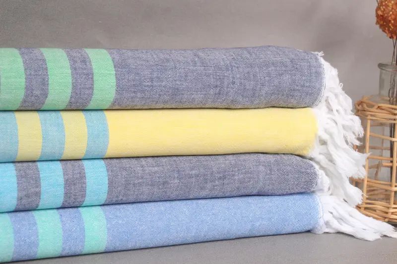Handmade Turkish Towel, 70x36 Cotton Striped Towel, Lightweight towel, Turkish towel, Personalized Gift For Him, Bachelorette Gifts, Towel With Name - 2