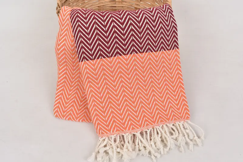 Turkish Towel Beach Towel, Personalized Towel, Sand-resistant towel, 70x40 Cotton Chevron Towel, Monogrammed Beach Towel, Personalize Gift - 6