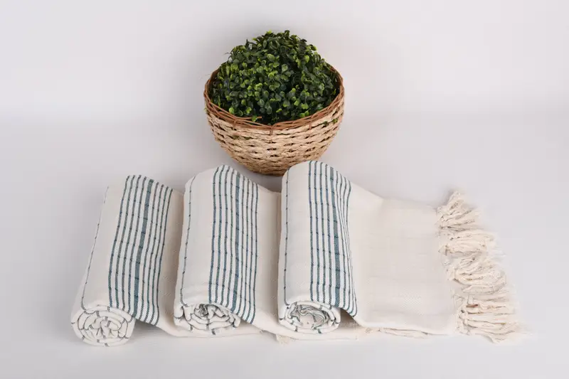 Custom Wedding Gift From Bridesmaid, House Warming Gift, Cotton towel, 70x40 Cotton Striped Towel, Gift For Him, Gym Towel, Monogram Beach Towel - 8