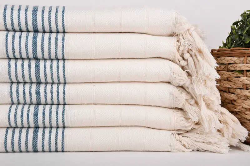 Custom Wedding Gift From Bridesmaid, House Warming Gift, Cotton towel, 70x40 Cotton Striped Towel, Gift For Him, Gym Towel, Monogram Beach Towel - 2