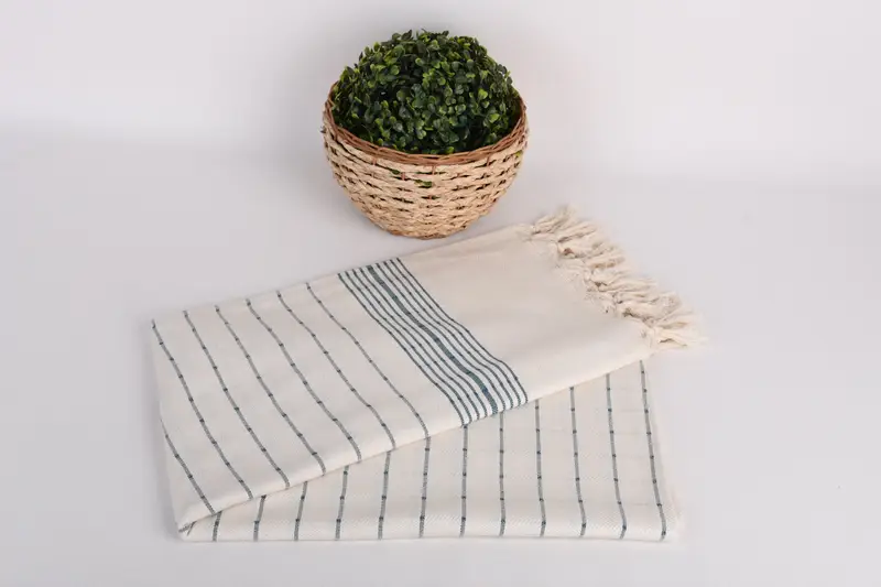 Custom Wedding Gift From Bridesmaid, House Warming Gift, Cotton towel, 70x40 Cotton Striped Towel, Gift For Him, Gym Towel, Monogram Beach Towel - 4