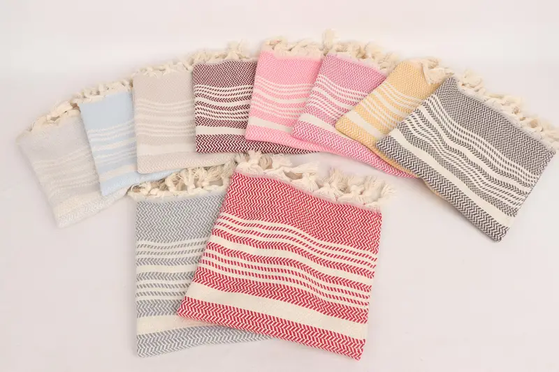Wedding Gift, Personalized Hand Towel, Wedding Favors, Best Friend Gift Ideas, Customized Turkish Towel, Summer Towel, 40x18 Cotton Striped Towel - 3