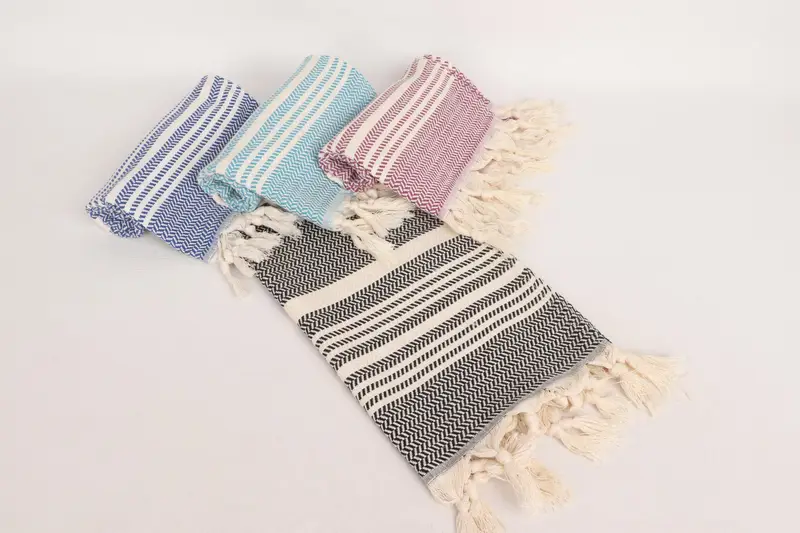 Wedding Gift, Personalized Hand Towel, Wedding Favors, Best Friend Gift Ideas, Customized Turkish Towel, Summer Towel, 40x18 Cotton Striped Towel - 5
