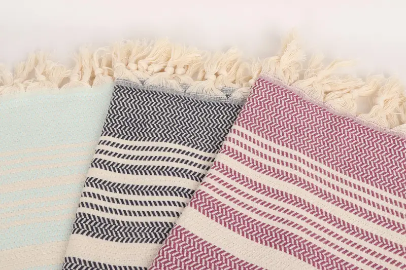 Wedding Gift, Personalized Hand Towel, Wedding Favors, Best Friend Gift Ideas, Customized Turkish Towel, Summer Towel, 40x18 Cotton Striped Towel - 6
