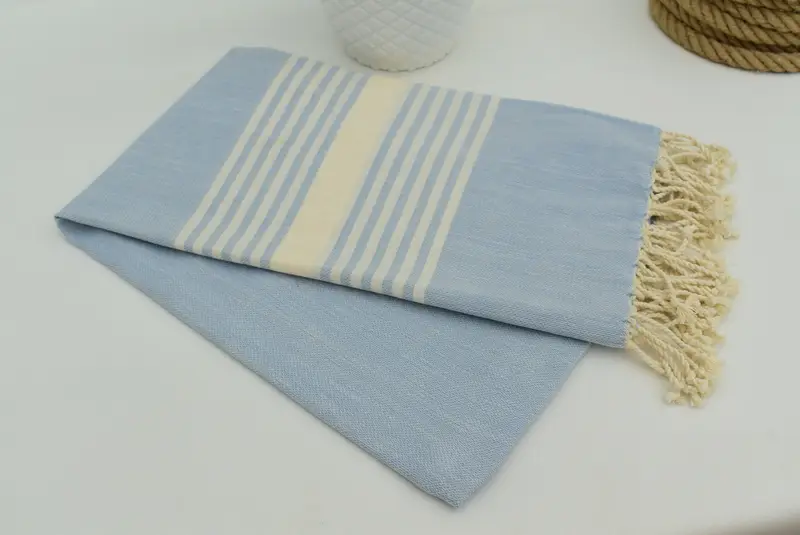 Lightweight towel, Wedding Favors, Monogram Turkish Towel, 68x40 Cotton Striped Towel, Organic cotton peshtemal for spa and beach, Valentines Gift - 3