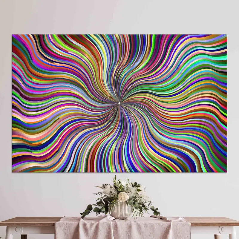 Trendy Illusion Canvas: Elevate Your Game Room with Colorful Art