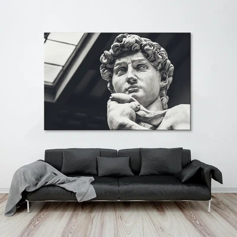 Statue Wall Art, David Wall Art, David Statue, Large Wall Art, Michelangelo Art, Buonarroti Poster, Office Wall Decor, Statue Canvas Print - 3