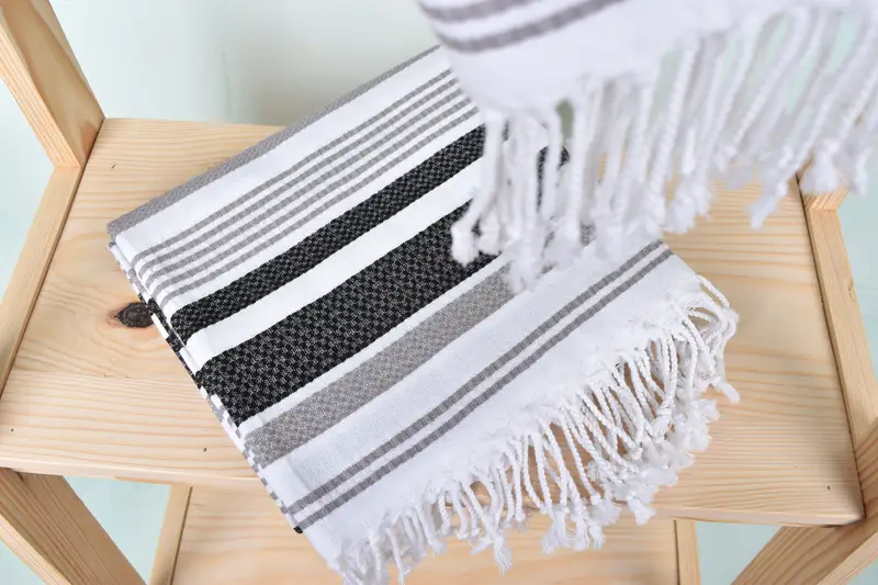 Pool Towels, Turkish Towel Beach, 70x40 Cotton Striped Towel, Custom Wedding Gift, Gift For Best Friend, Turkish beach towel, Girl Trip Party Favor - 5