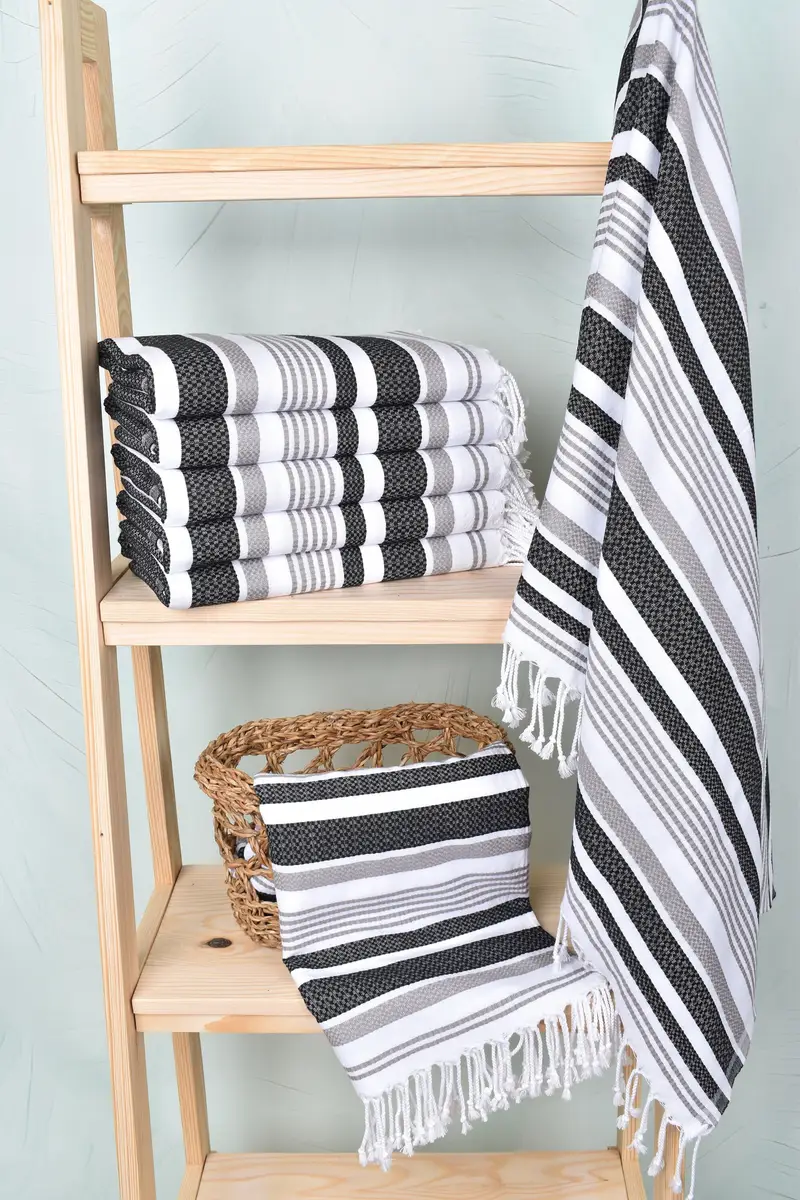 Pool Towels, Turkish Towel Beach, 70x40 Cotton Striped Towel, Custom Wedding Gift, Gift For Best Friend, Turkish beach towel, Girl Trip Party Favor - 3
