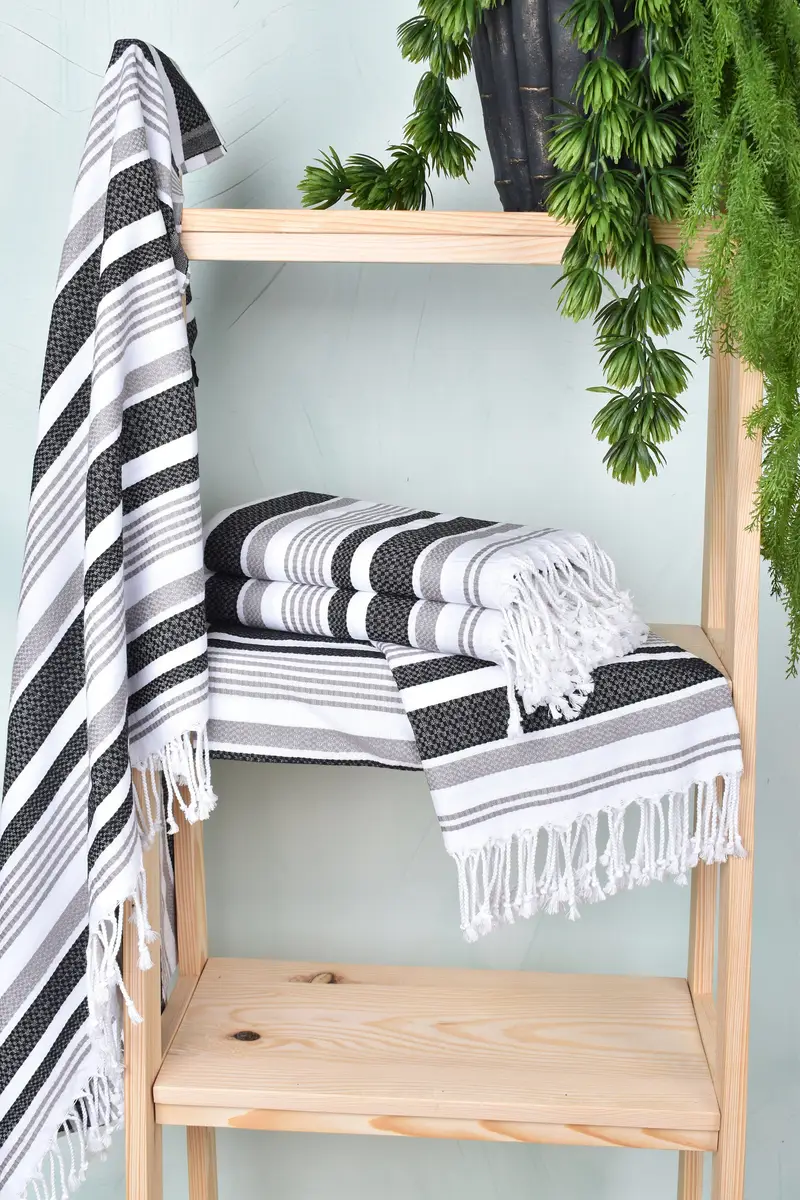Pool Towels, Turkish Towel Beach, 70x40 Cotton Striped Towel, Custom Wedding Gift, Gift For Best Friend, Turkish beach towel, Girl Trip Party Favor - 6