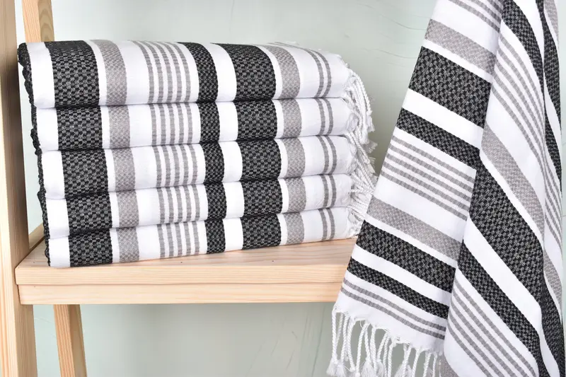 Pool Towels, Turkish Towel Beach, 70x40 Cotton Striped Towel, Custom Wedding Gift, Gift For Best Friend, Turkish beach towel, Girl Trip Party Favor - 1
