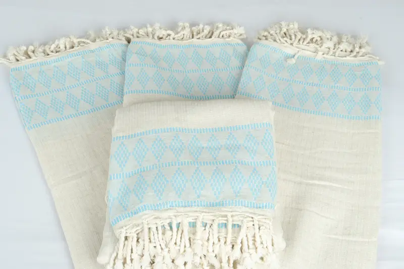 100x88 Linen Kilim Design Towel, Woven Blanket, Turkish Bedcover, Decorative Blanket, Tablecloth, Gift For Best Friend, Turkish Throw Blanket - 5