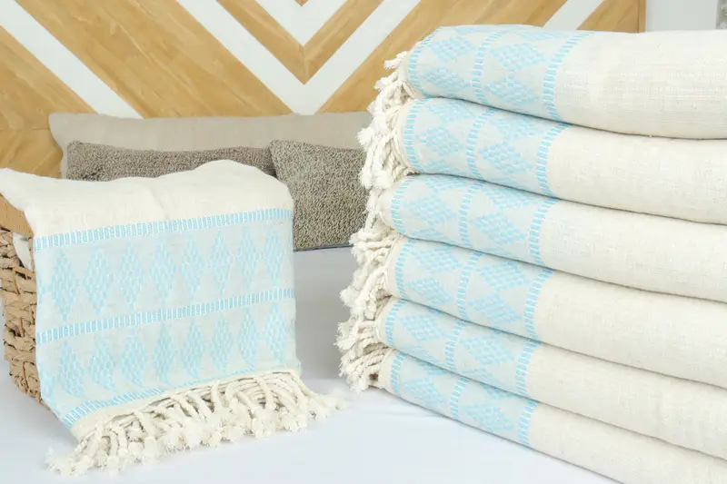 100x88 Linen Kilim Design Towel, Woven Blanket, Turkish Bedcover, Decorative Blanket, Tablecloth, Gift For Best Friend, Turkish Throw Blanket - 4
