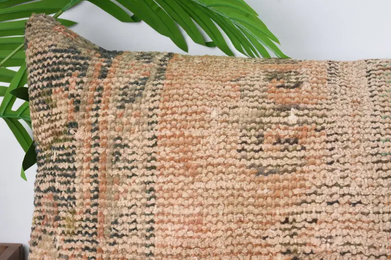 Pillow for Sofa, 16x48 Red Cushion Cover, Vintage Kilim Throw Pillow, Yoga Cushion Case, Pillow Cover, Boho Pillow - 2