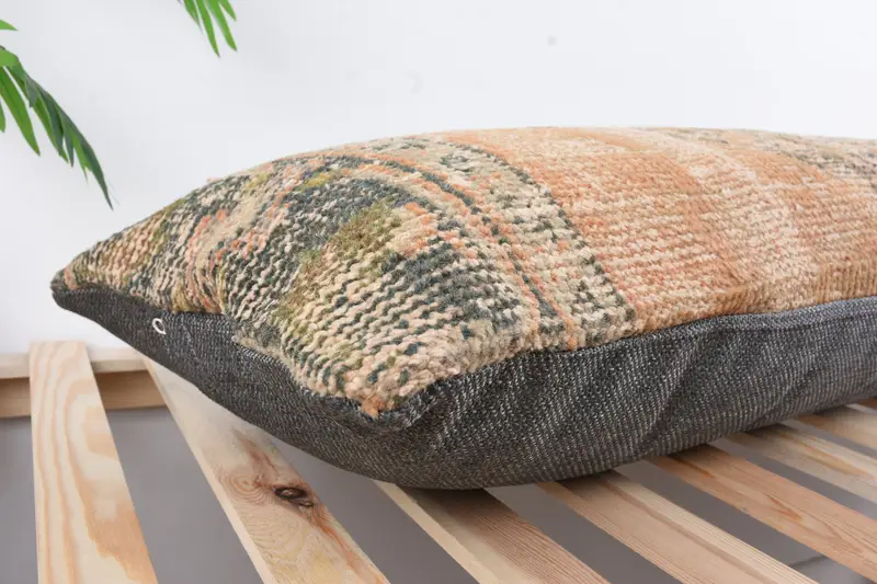 Pillow for Sofa, 16x48 Red Cushion Cover, Vintage Kilim Throw Pillow, Yoga Cushion Case, Pillow Cover, Boho Pillow - 6