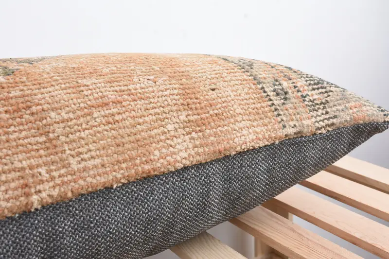 Pillow for Sofa, 16x48 Red Cushion Cover, Vintage Kilim Throw Pillow, Yoga Cushion Case, Pillow Cover, Boho Pillow - 7