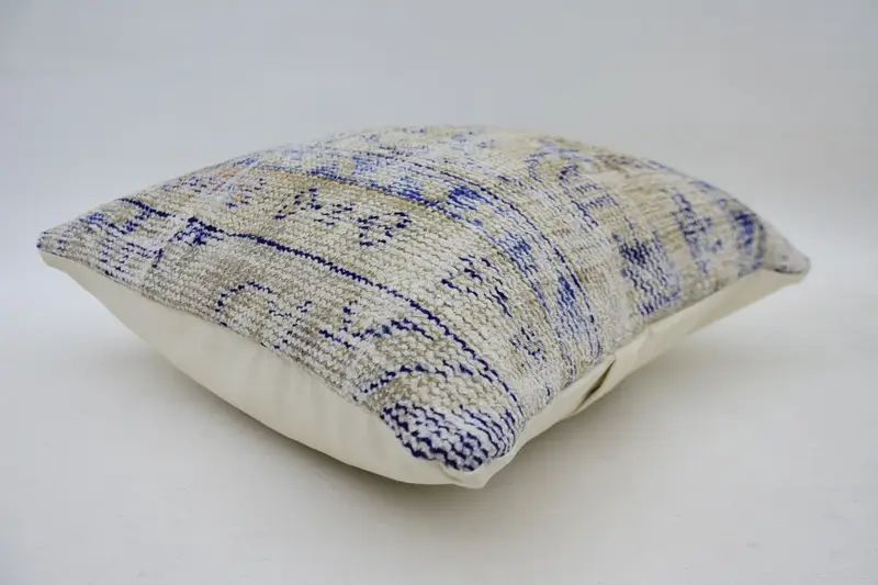 Home Decor Pillow, Custom Pillow, Pillow Cover, Bolster Cushion Cover, Turkish Kilim Pillow, 18x18 Beige Cushion Case, Kilim Cushion Sham - 6