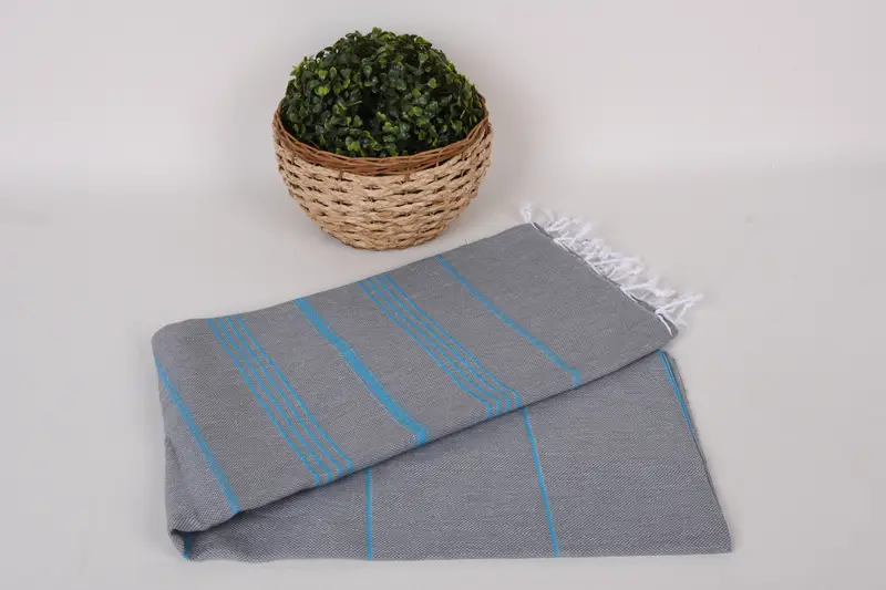 Wedding Gift, Gym Towel, Wedding Favors, Traditional Turkish peshtemal for hammam, Lightweight towel, Valentines Gift, 70x40 Cotton Set of 8 Towel - 4