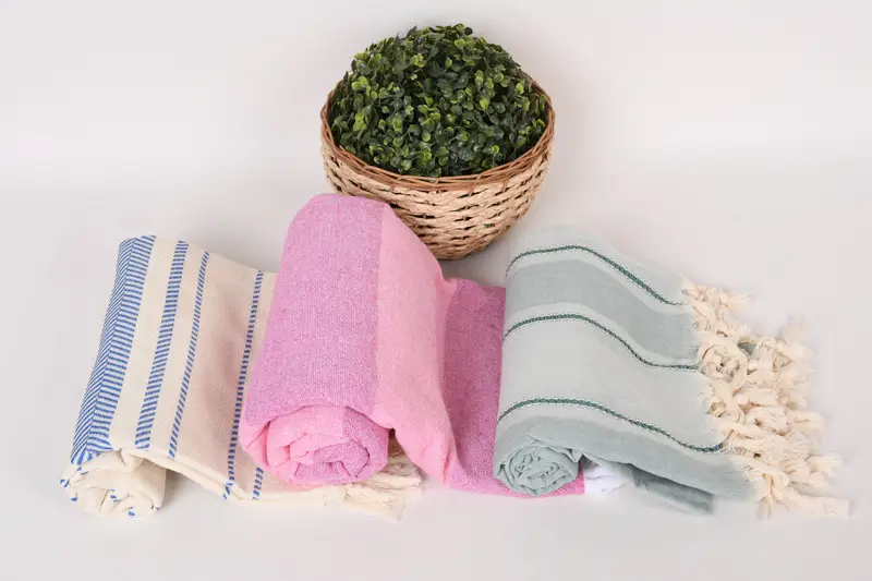 Wedding Gift, Gym Towel, Wedding Favors, Traditional Turkish peshtemal for hammam, Lightweight towel, Valentines Gift, 70x40 Cotton Set of 8 Towel - 8