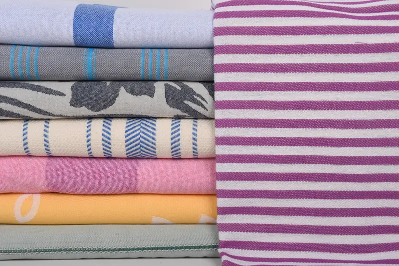 Wedding Gift, Gym Towel, Wedding Favors, Traditional Turkish peshtemal for hammam, Lightweight towel, Valentines Gift, 70x40 Cotton Set of 8 Towel - 1