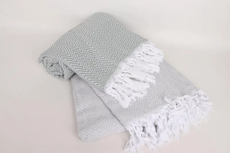 Gift For The Home Decor, 96x80 Cotton Chevron Towel, Turkish Blanket, Family Gift Basket, Bachelorette Party Favors, Woven Throw Blanket, Xmas Gifts - 6