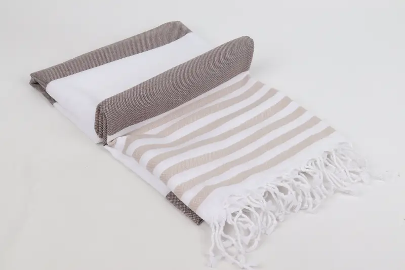 Holiday Towel, Monogrammed Beach Towel, Towel With Name, Quick-dry peshtemal, Wedding Gift For Bride, 70x40 Cotton Striped Towel, Personalized Gifts - 6