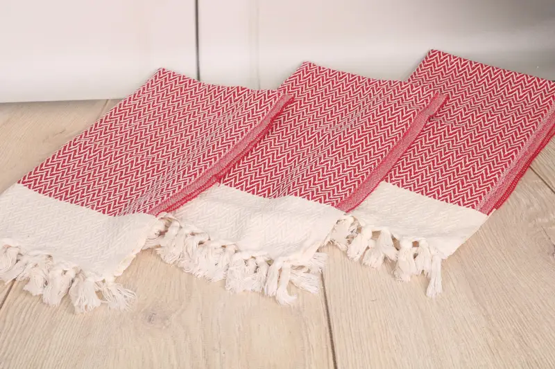 Onun için hediye, Türk el havlu, banyo havlu, gelin duş iyiliği, kişiselleştirilmiş el havlu, 34x18 pamuk zikzag tasarım havlu, düğün iyilik - 6