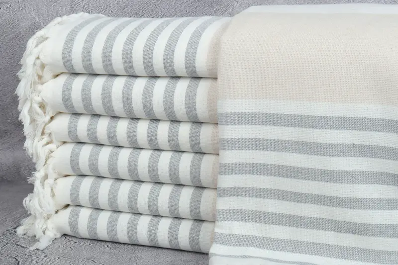 Bachelorette Favor, Sand-resistant towel, Girls Weekend Favors, Bachelorette Party Decorations, Organic towel, 68x36 Cotton Striped Terry Towel - 1