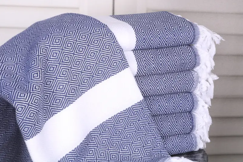 Luxury towel, 70x40 Cotton Diamond Towel, Bridal Shower Favors, Guest Towel, Personalized Gift For Him, Turkish bath towel, Turkish Bath Towel Set - 1
