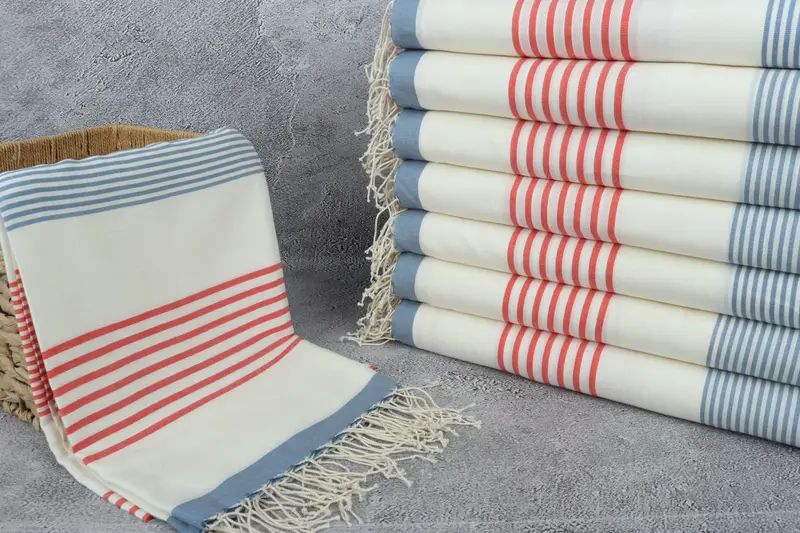70x40 Cotton Striped Towel, Custom Beach Towel, Embroidered Beach Towel, Best Beach Towel, Bachelorette Party Favors, Valentines Day Gift For Him - 3