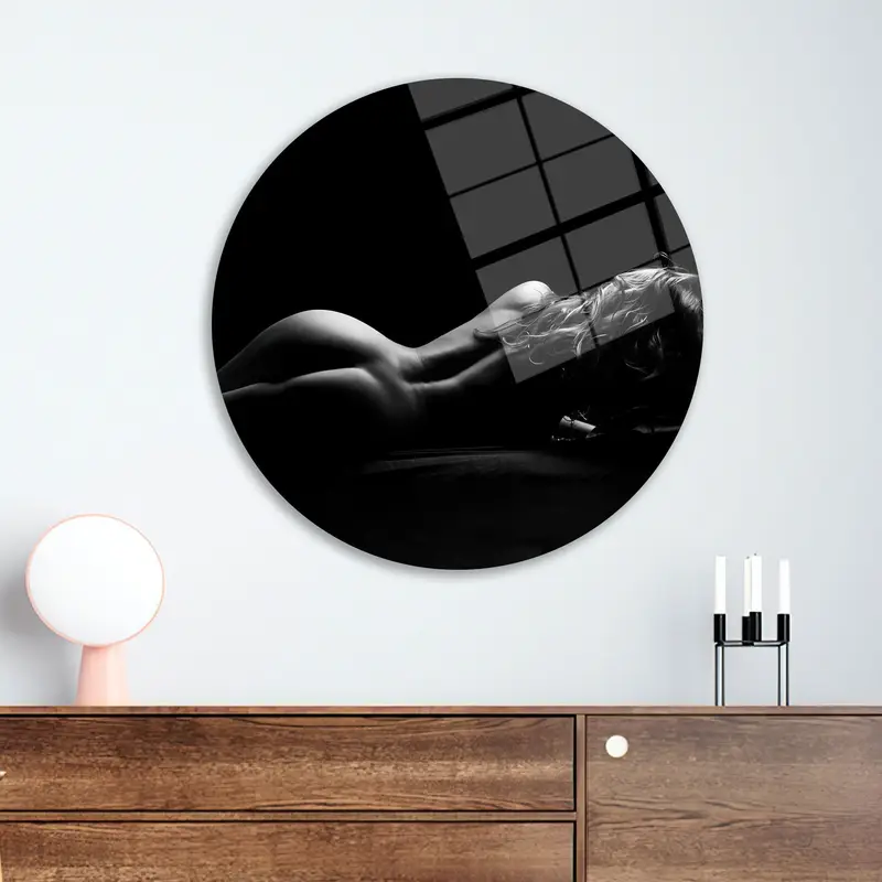Modern Printed Glass: Sensual Photo of a Sexy Woman