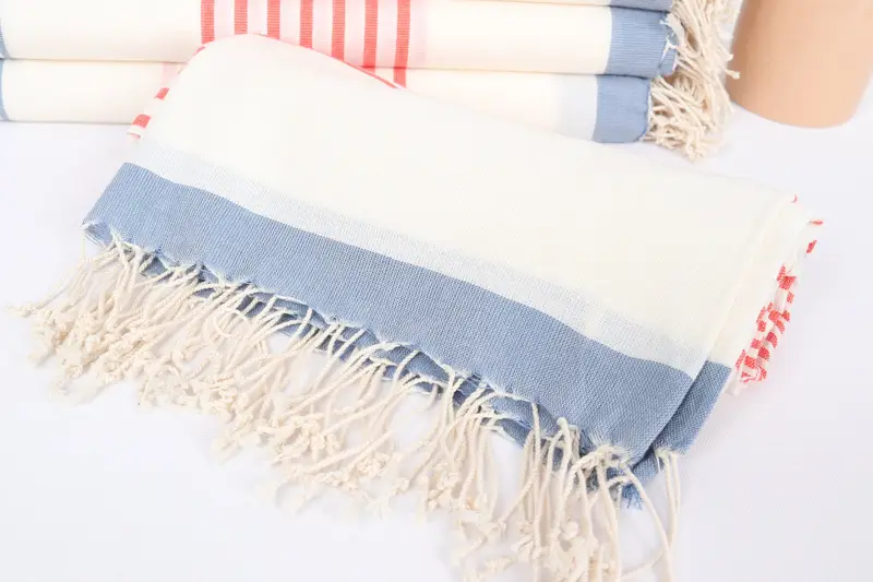 70x40 Cotton Striped Towel, Personalized Bridesmaid Gift, Custom Name Towel, Bachelorette Party Favors Beach, Best Friend Gift, Monogram Beach Towel - 4
