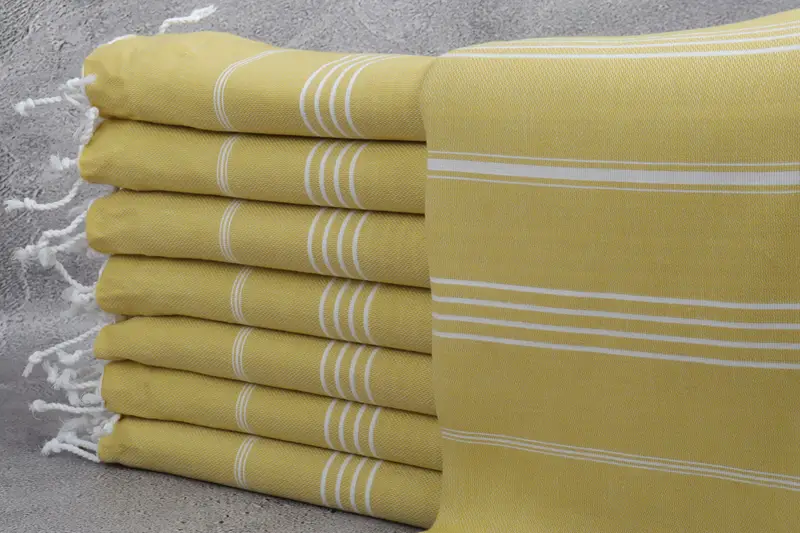 Embroidered Turkish Towel, Customized Towels, Cute Beach Towel, 70x40 Cotton Striped Towel, Bath towel, Custom Beach Towel, Luxury towel - 1
