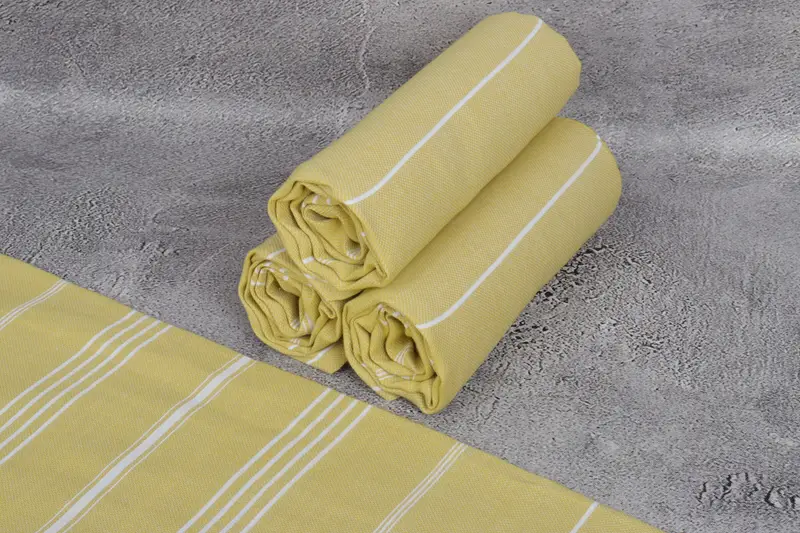 Embroidered Turkish Towel, Customized Towels, Cute Beach Towel, 70x40 Cotton Striped Towel, Bath towel, Custom Beach Towel, Luxury towel - 8