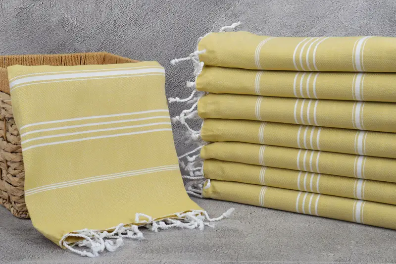 Embroidered Turkish Towel, Customized Towels, Cute Beach Towel, 70x40 Cotton Striped Towel, Bath towel, Custom Beach Towel, Luxury towel - 3