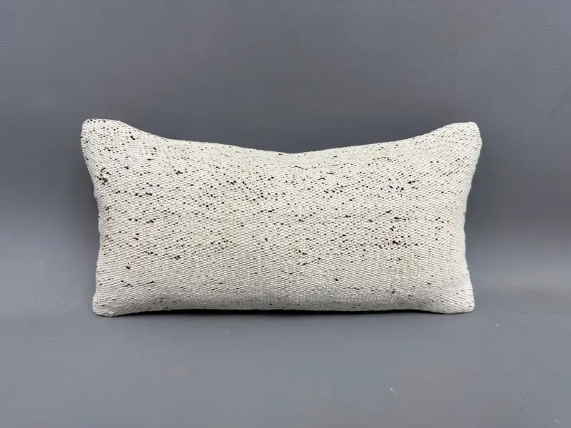 Vintage Pillow, Pillow Sham, Living Room Throw Cushion, Throw Kilim Pillow, Handmade Kilim Cushion, 8x16 Beige Cushion Case - 4