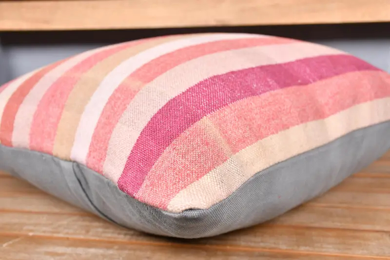 20x20 Pink Pillow Cover, Pillow for Sofa, Sofa Pillow Sham, Turkish Pillow, Bright Pillow Cover, Cushion, Rustic Pillow Case, Home Decor Pillow - 3
