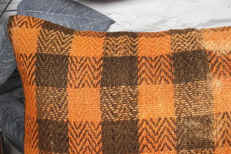 Kilim Pillow Cover, Vintage Pillow, Vintage Kilim Throw Pillow, Pillow Cover, Southwestern Pillow Cover, 12x24 Orange Pillow Cover - 2