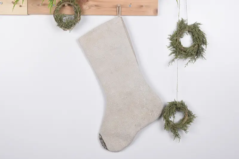 19 インチのクリスマスオーナメントストッキング、お祝いの休日の装飾